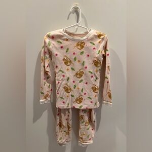 Girls Two Piece Sloth Pajamas